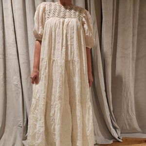 White Puffy ASOS Midi Dress